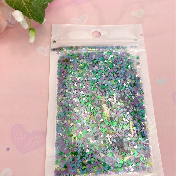 9 packs of glitter stars sprinkles. DIY - Picture 6 of 6